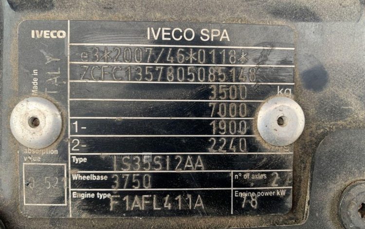 IVECO IVECO DAILY / MULTITEL MT202 DS  9269