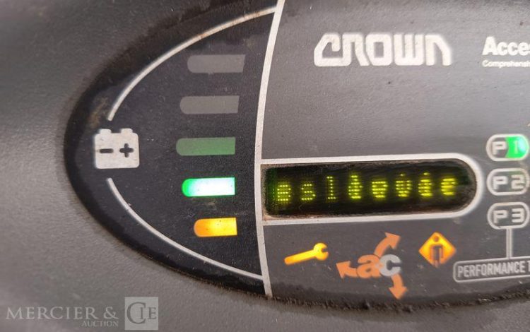 CROWN CHARIOT ELEVATEUR FRONTAL SC 5320 1,6 ELECTRIQUE – CAPACITE 1,2 TONNES – 832 H  92344