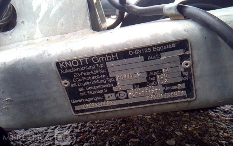 ECIM REMORQUE TONNE A EAU 500L 1 ESSIEU PTAC 750KG  BN-012-ZK