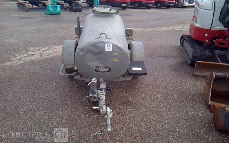 ECIM REMORQUE TONNE A EAU 500L 1 ESSIEU PTAC 750KG  BN-012-ZK
