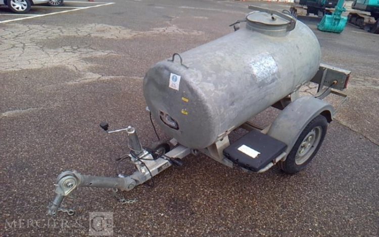 ECIM REMORQUE TONNE A EAU 500L 1 ESSIEU PTAC 750KG  BN-012-ZK