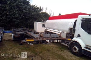 GENERIQUE SEMI REMORQUE PORTE CONTAINER 3 ESSIEUX PTAC38T GRIS CK-835-PC