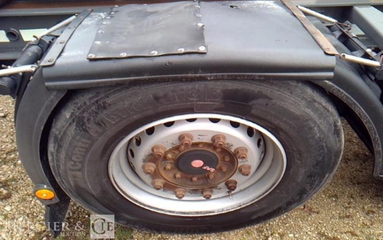 GENERIQUE SEMI REMORQUE PORTE CONTAINER 3 ESSIEUX PTAC38T GRIS CK-835-PC