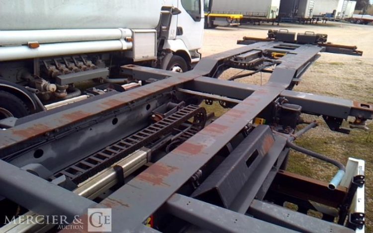 GENERIQUE SEMI REMORQUE PORTE CONTAINER 3 ESSIEUX PTAC38T GRIS CK-835-PC