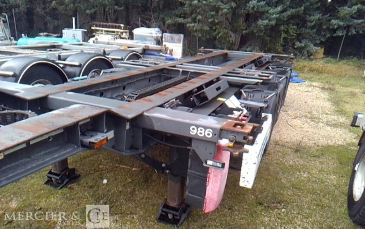 GENERIQUE SEMI REMORQUE PORTE CONTAINER 3 ESSIEUX PTAC38T GRIS CK-835-PC