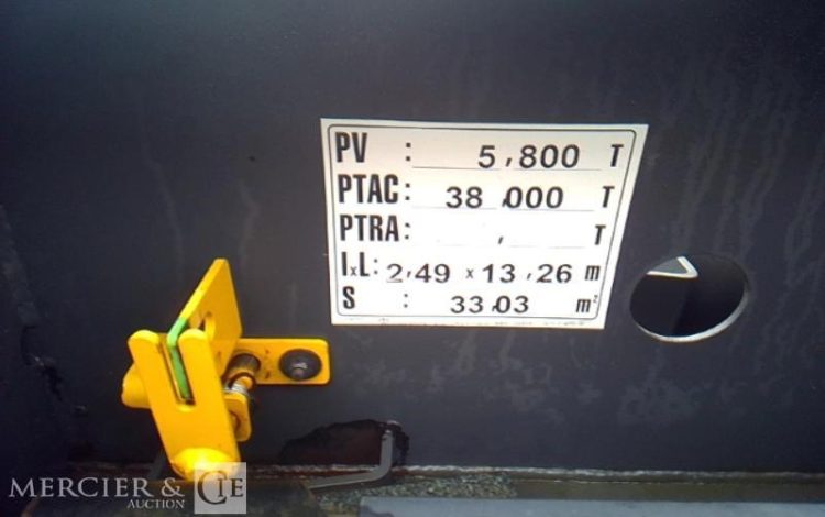 GENERIQUE SEMI REMORQUE PORTE CONTAINER 3 ESSIEUX PTAC38T GRIS CK-835-PC