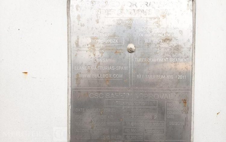 CONTENEUR 20 PIEDS  CON750202