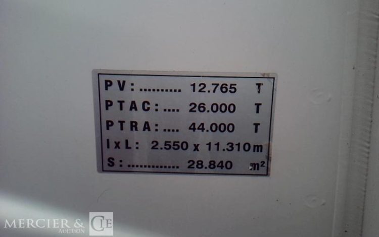 RENAULT C 380 PLATEAU GRUE RIDELLES 6X2 PTAC 26T BLANC DT-340-YL