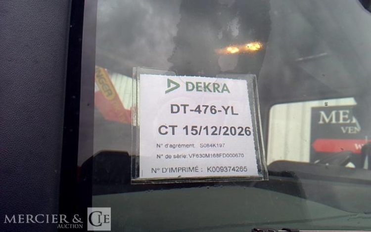 RENAULT C 380 PLATEAU GRUE RIDELLES 6X2 PTAC 26T BLANC DT-476-YL