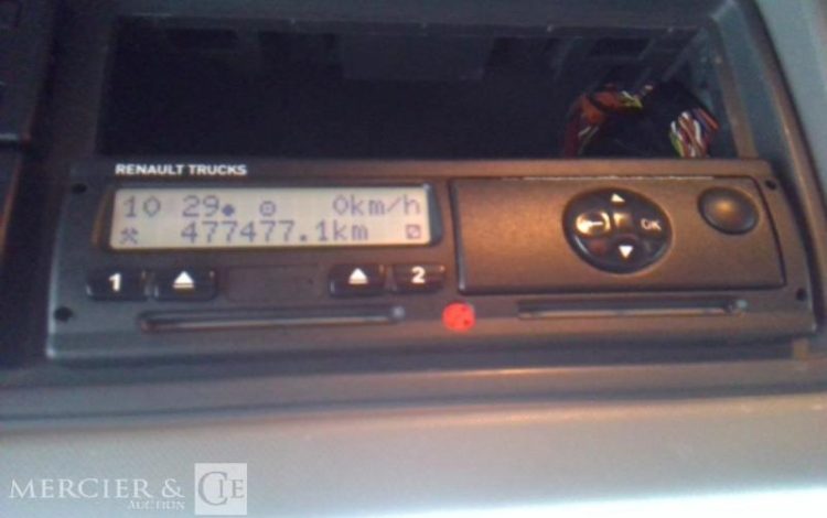 RENAULT C 380 PLATEAU GRUE RIDELLES 6X2 PTAC 26T BLANC DT-476-YL