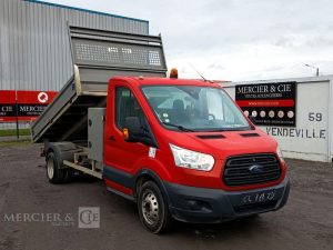 FORD TRANSIT 350L BENNE SIMPLE CABINE COFFRE  EC-888-ZD