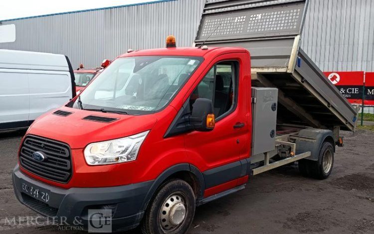 FORD TRANSIT 350L BENNE SIMPLE CABINE COFFRE  EC-888-ZD