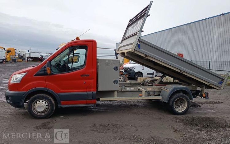 FORD TRANSIT 350L BENNE SIMPLE CABINE COFFRE  EC-888-ZD