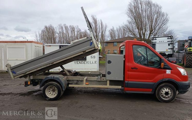 FORD TRANSIT 350L BENNE SIMPLE CABINE COFFRE  EC-888-ZD