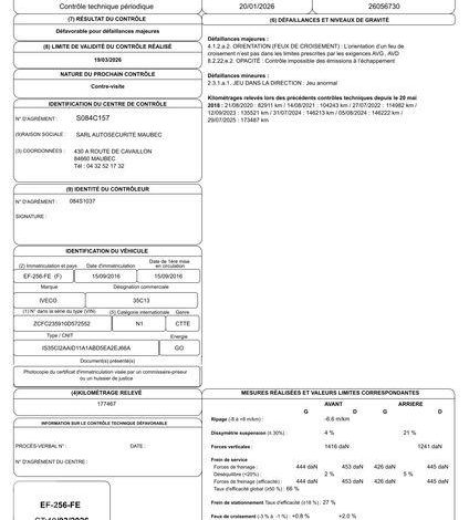 IVECO 35-130 BENNE SIMPLE CABINE COFFRE ROUGE EF-256-FE