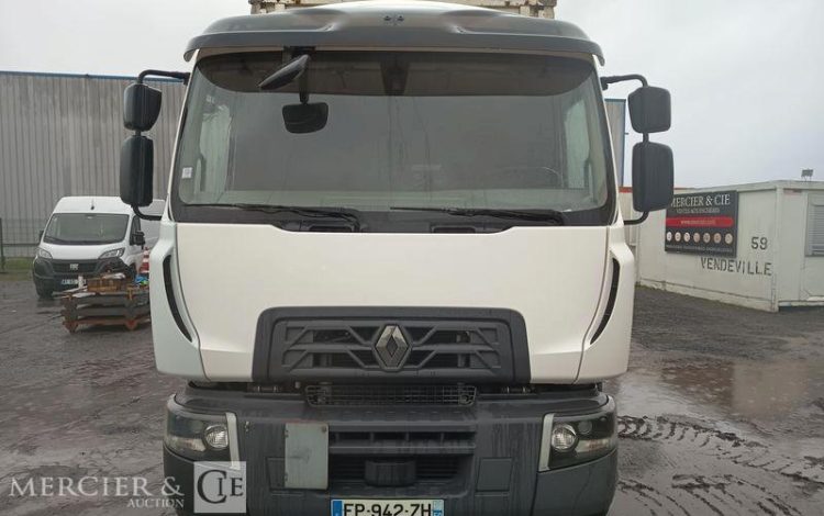 RENAULT D26 WIDE P6X2 BACHE AVEC HAYON DHOLLANDIA – PTAC 19 TONNES – DIESEL – ANNEE 2017 BLANC EP-942-ZH