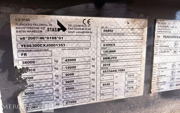 STAS SMREM S300CX 2018  EY-620-MJ