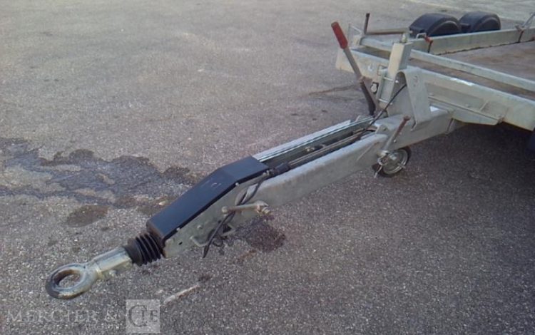 HUBIERE REMORQUE PORTE ENGIN 2 ESSIEUX PTAC 3T5 ALU FB-649-PQ