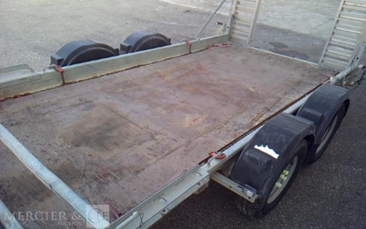 HUBIERE REMORQUE PORTE ENGIN 2 ESSIEUX PTAC 3T5 ALU FB-649-PQ