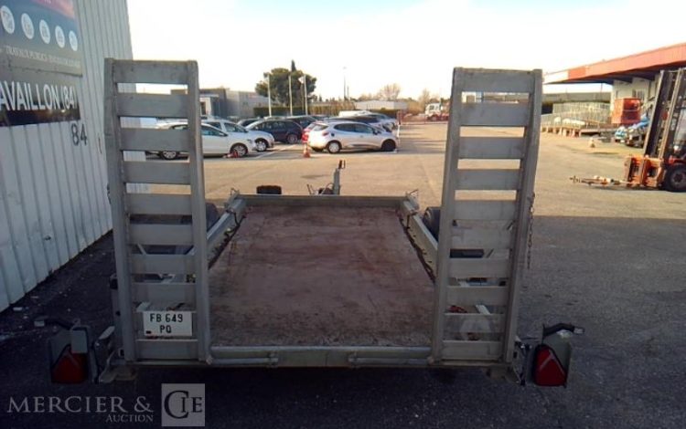 HUBIERE REMORQUE PORTE ENGIN 2 ESSIEUX PTAC 3T5 ALU FB-649-PQ