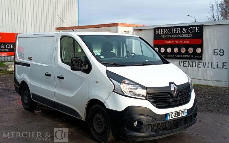 RENAULT TRAFIC III Fourgon L1H1 1000 1.6 dCi 16V Energy 125 cv – DIESEL – ANNEE 2018 BLANC FC-090-PV
