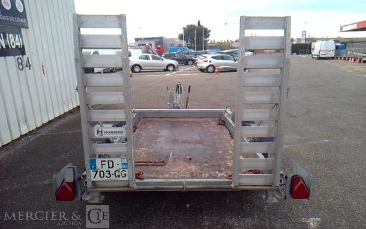 HUBIERE REMORQUE PORTE ENGIN 2 ESSIEUX PTAC 2T5 ALU FD-703-QG