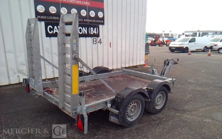 HUBIERE REMORQUE PORTE ENGIN 2 ESSIEUX PTAC 2T5 ALU FD-703-QG