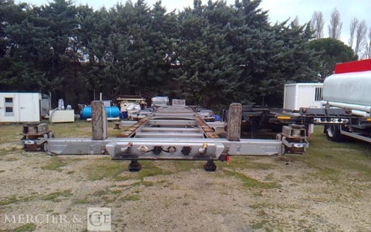 FRUEHAUF SEMI REMORQUE PORTE CONTAINER 3 ESSIEUX PTAC 38T GRIS FH-603-DL