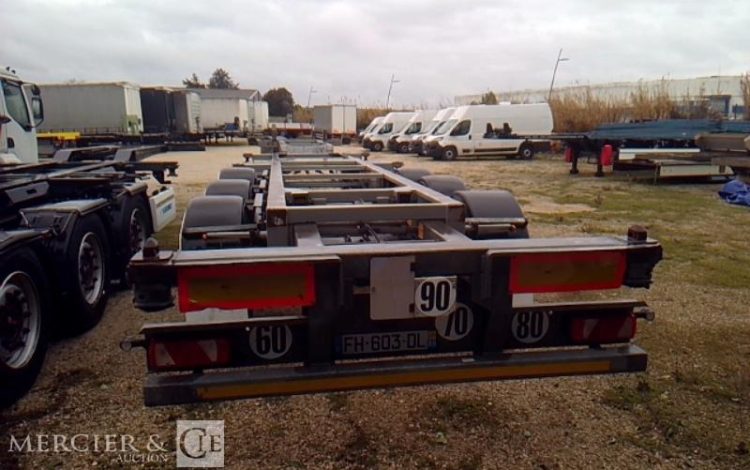 FRUEHAUF SEMI REMORQUE PORTE CONTAINER 3 ESSIEUX PTAC 38T GRIS FH-603-DL