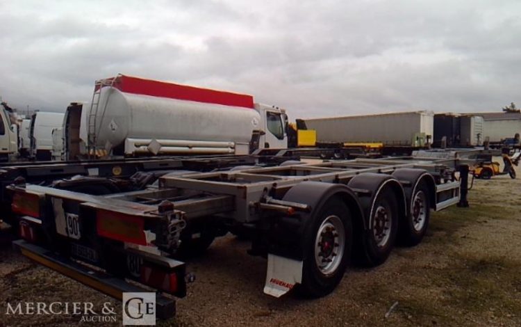 FRUEHAUF SEMI REMORQUE PORTE CONTAINER 3 ESSIEUX PTAC 38T GRIS FH-603-DL