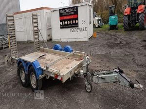 HUBIERE REMORQUE PORTE ENGIN – 2 ESSIEUS – PTAC : 3,5 TONNES  FH-897-WK