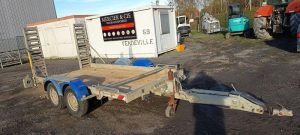 HUBIERE REMORQUE  PORTE ENGIN – PTAC : 3,5 TONNES  FH-995-WK
