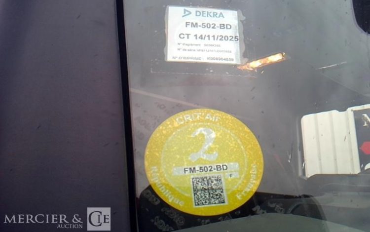 RENAULT PORTEUR T380 DTI11 BACHE HAYON 4X2 PTAC 19T GRIS FM-502-BD