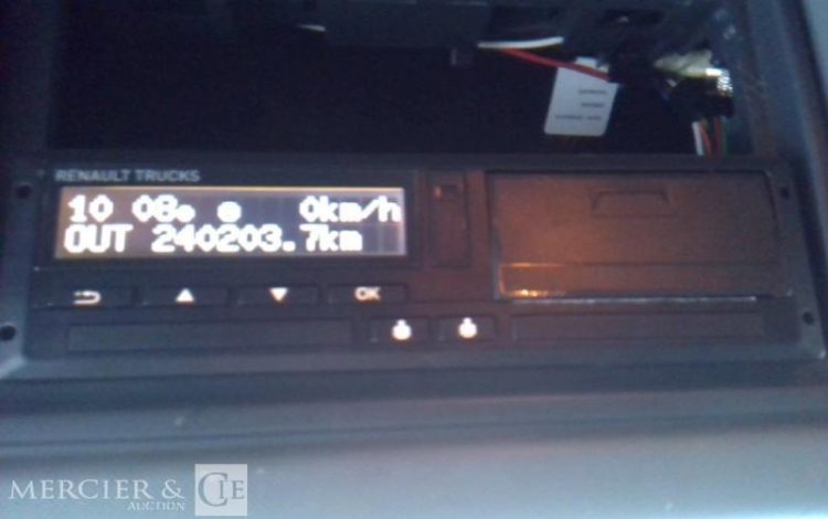 RENAULT PORTEUR T380 DTI11 BACHE HAYON 4X2 PTAC 19T GRIS FM-502-BD