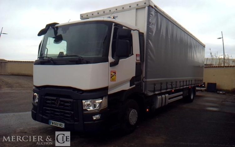 RENAULT PORTEUR T380 DTI11 BACHE HAYON 4X2 PTAC 19T GRIS FM-502-BD