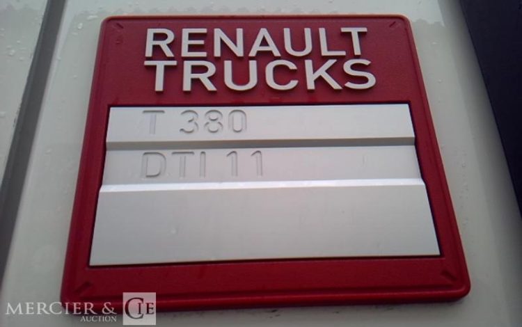 RENAULT PORTEUR T380 DTI11 BACHE HAYON 4X2 PTAC 19T GRIS FM-502-BD