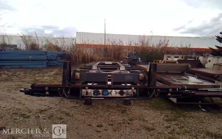 GENERIQUE SEMI REMORQUE PORTE CONTAINER 3 ESSIEUX PTAC 38T NOIR FN-095-TY