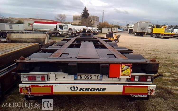 GENERIQUE SEMI REMORQUE PORTE CONTAINER 3 ESSIEUX PTAC 38T NOIR FN-095-TY