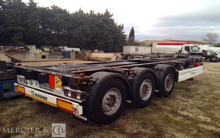 GENERIQUE SEMI REMORQUE PORTE CONTAINER 3 ESSIEUX PTAC 38T NOIR FN-095-TY