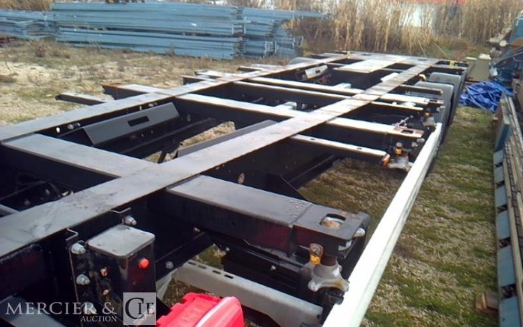 GENERIQUE SEMI REMORQUE PORTE CONTAINER 3 ESSIEUX PTAC 38T NOIR FN-095-TY