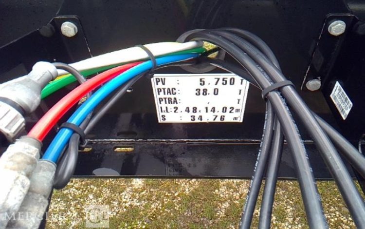 GENERIQUE SEMI REMORQUE PORTE CONTAINER 3 ESSIEUX PTAC 38T NOIR FN-095-TY