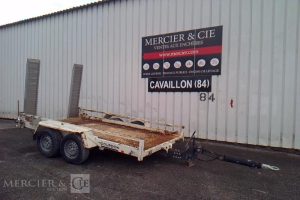 GOURDON REMORQUE PORTE ENGIN 2 ESSIEUX PTAC 3T5 BLANC FR-342-GS