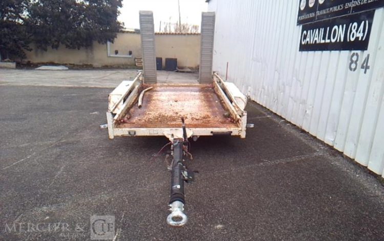 GOURDON REMORQUE PORTE ENGIN 2 ESSIEUX PTAC 3T5 BLANC FR-342-GS