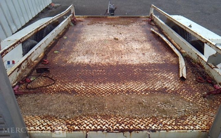 GOURDON REMORQUE PORTE ENGIN 2 ESSIEUX PTAC 3T5 BLANC FR-342-GS