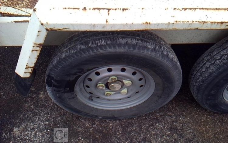 GOURDON REMORQUE PORTE ENGIN 2 ESSIEUX PTAC 3T5 BLANC FR-342-GS