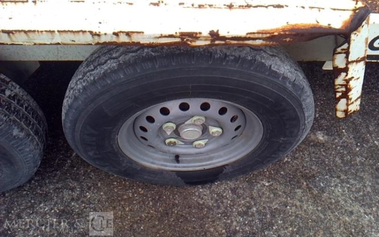 GOURDON REMORQUE PORTE ENGIN 2 ESSIEUX PTAC 3T5 BLANC FR-342-GS