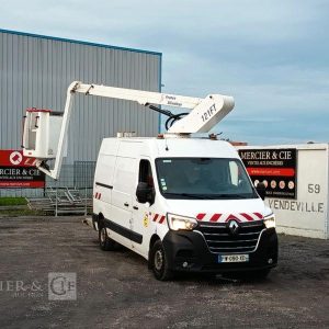 RENAULT MASTER L2H2 2,3 DCI AVEC  NACELLE 121F – 10 M  DIESEL – 764 HEURES  – ANNEE 2021 BLANC FW-090-XD