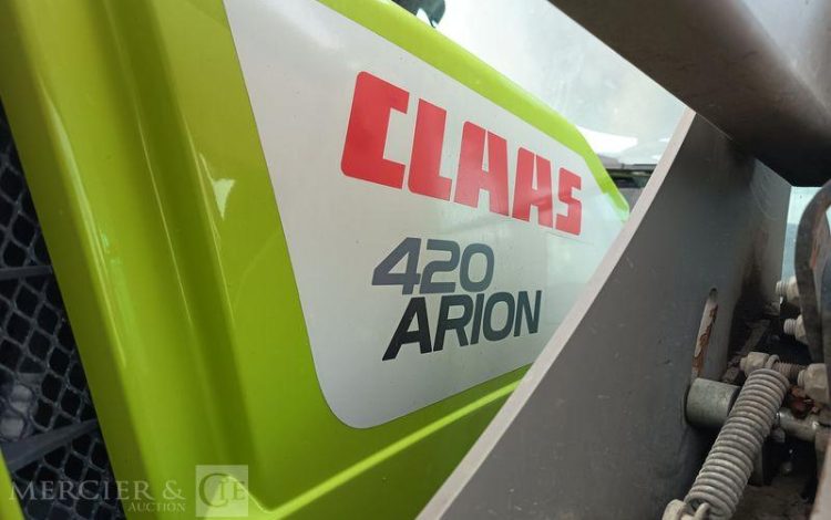 CLAAS TRACTEUR ARION 420 AVEC CHARGEUR FRONTAL MX A110 – 2570 HEURES ANNEE 2020  FW-334-GW