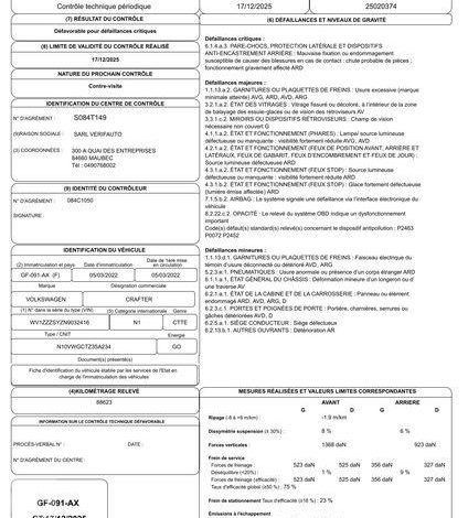 VOLKSWAGEN CRAFTER BLANC GF-091-AX