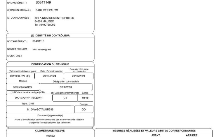 VOLKSWAGEN CRAFTER VAN 35 L4H3 14M3 TRACT 2.0 TDI 140CH BLANC GW-990-BW